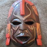 Handmade mask in Kenya in Mahogany wood