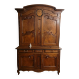 Louis XV two-body buffet Charolais in walnut, from the 18th century.