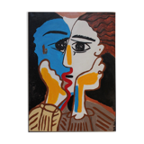 Reproduction of Picasso acrylic canvas Les Amants