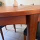 Vintage teak round table NF extendable