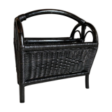 Porte revue rotin vintage