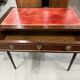 Flat desk and Louis XVI style chair in mahogany veneer (nineteenth century)