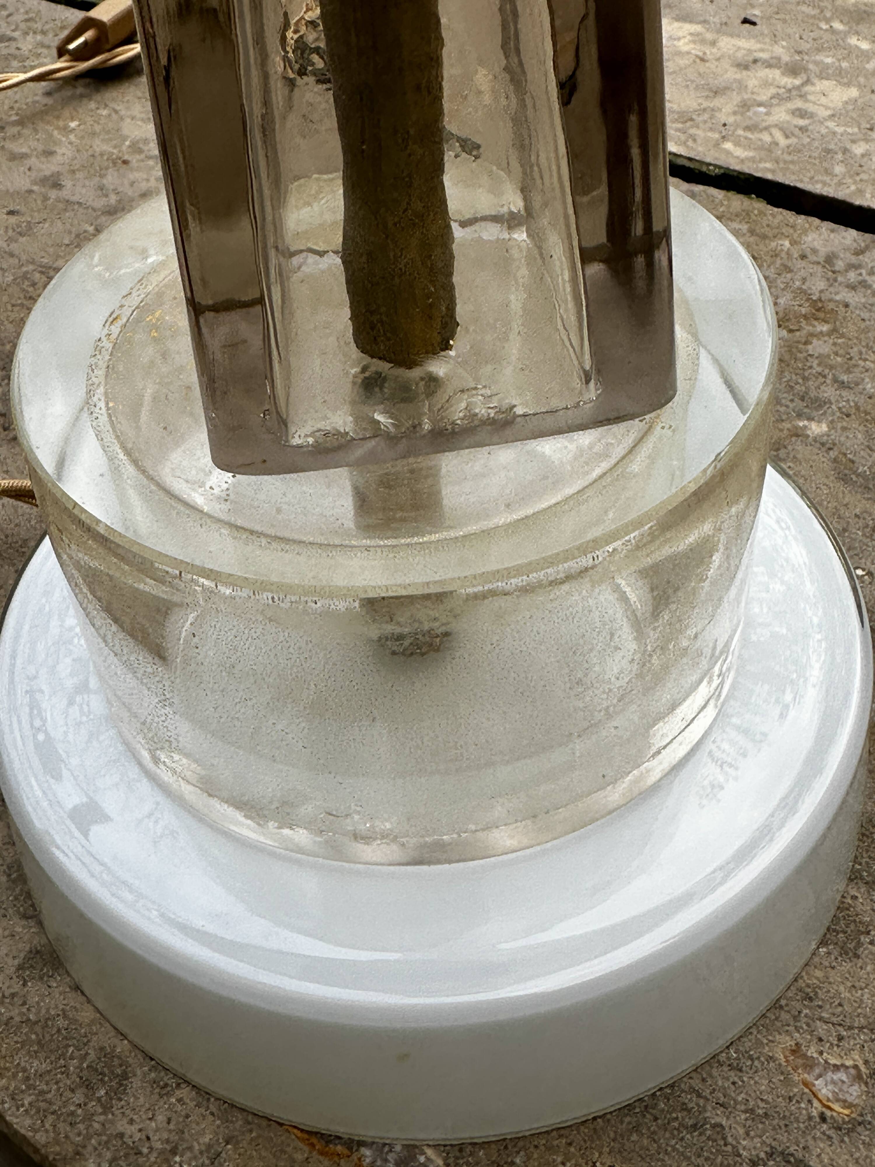 Antique Venetian lamp made of Murano glass