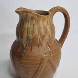 Art Deco pitcher in flamed sandstone from Denbac, Vierzon