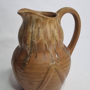 Art Deco pitcher in flamed sandstone from Denbac, Vierzon