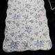 Small vintage quilt with toile de Jouy pattern