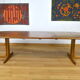 Lubke vintage 1960 Scandinavian design oval table