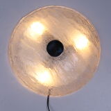 Vintage ceiling lamp with chrome and murano glass, 1960s