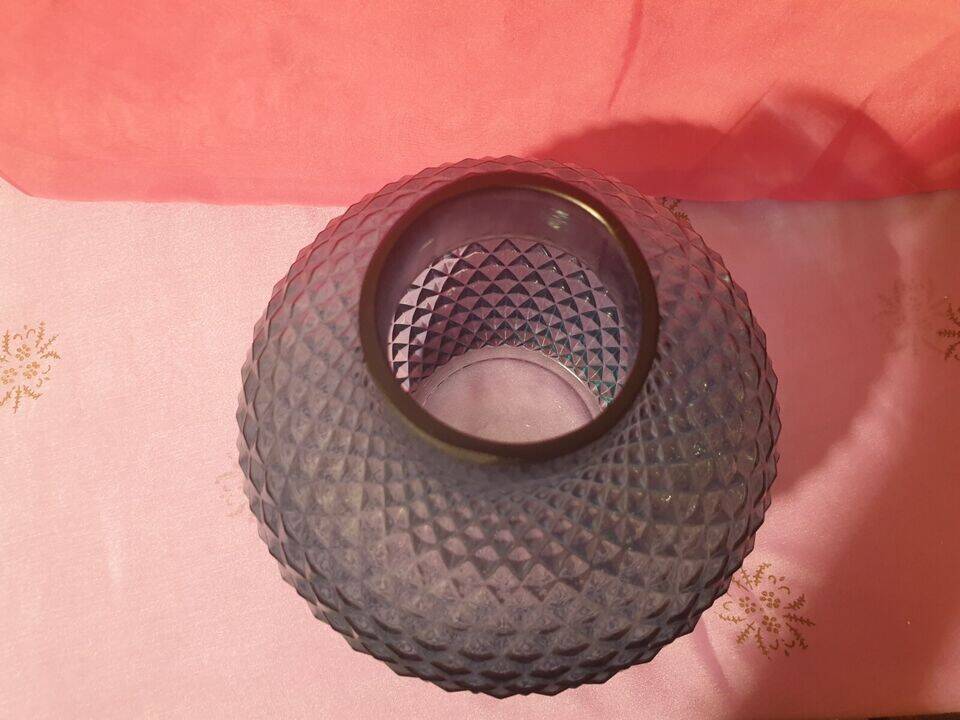 Large glass vase Empoli Italy vintage
