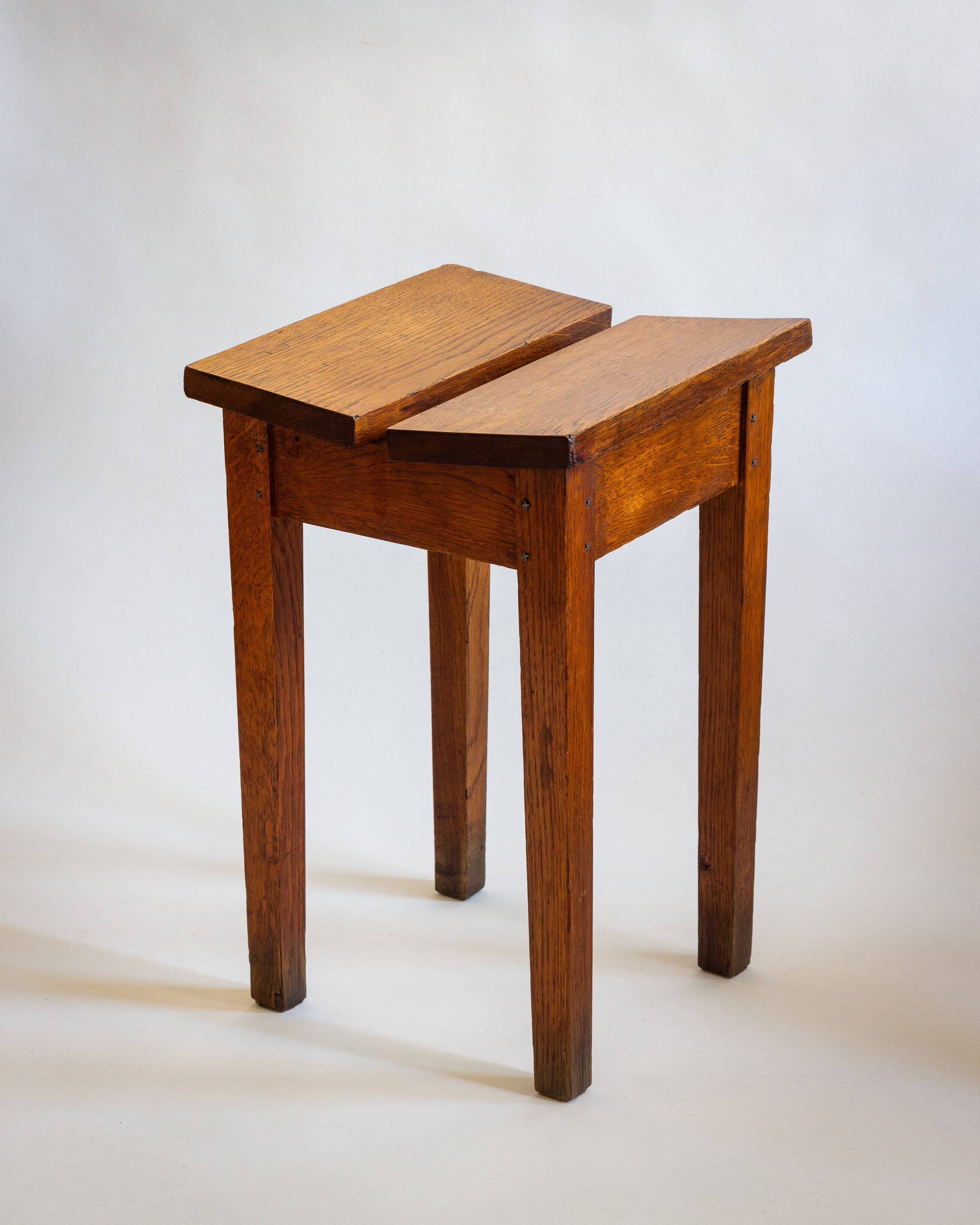 Wooden stool, reconstruction period, Anonymous craft work, 1950s