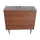 Commode en bois vernis, années 80