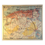 Ancienne carte scolaire murale Vidal-Lablache – Algérie & Tunisie 11
