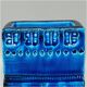 1960s Stunning Vase by Aldo Londi for Bitossi "Blue Rimini Collection