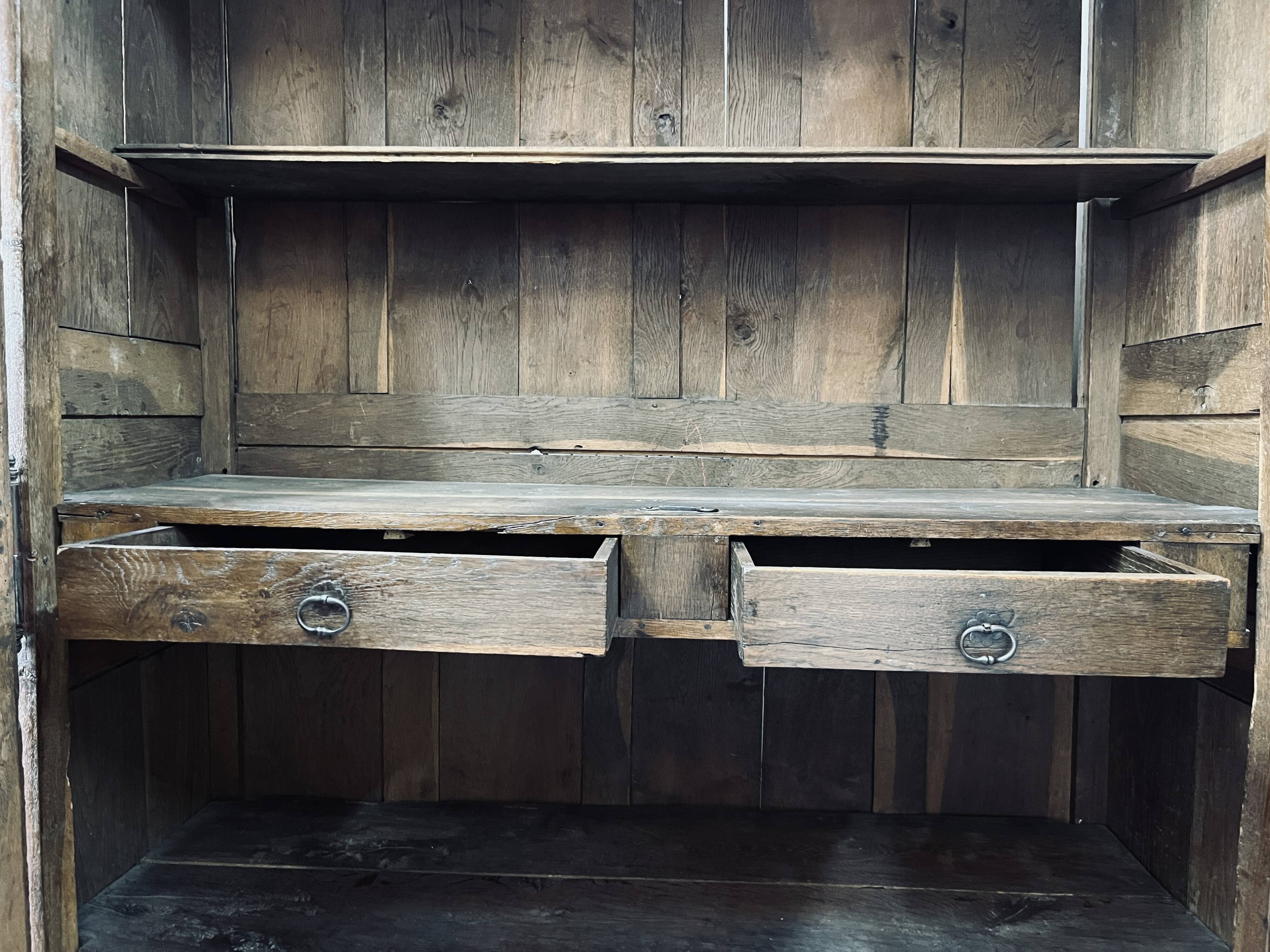Norman wedding cabinet in oak eighteenth century