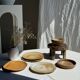 A small vintage circular stoneware deep dish D19
