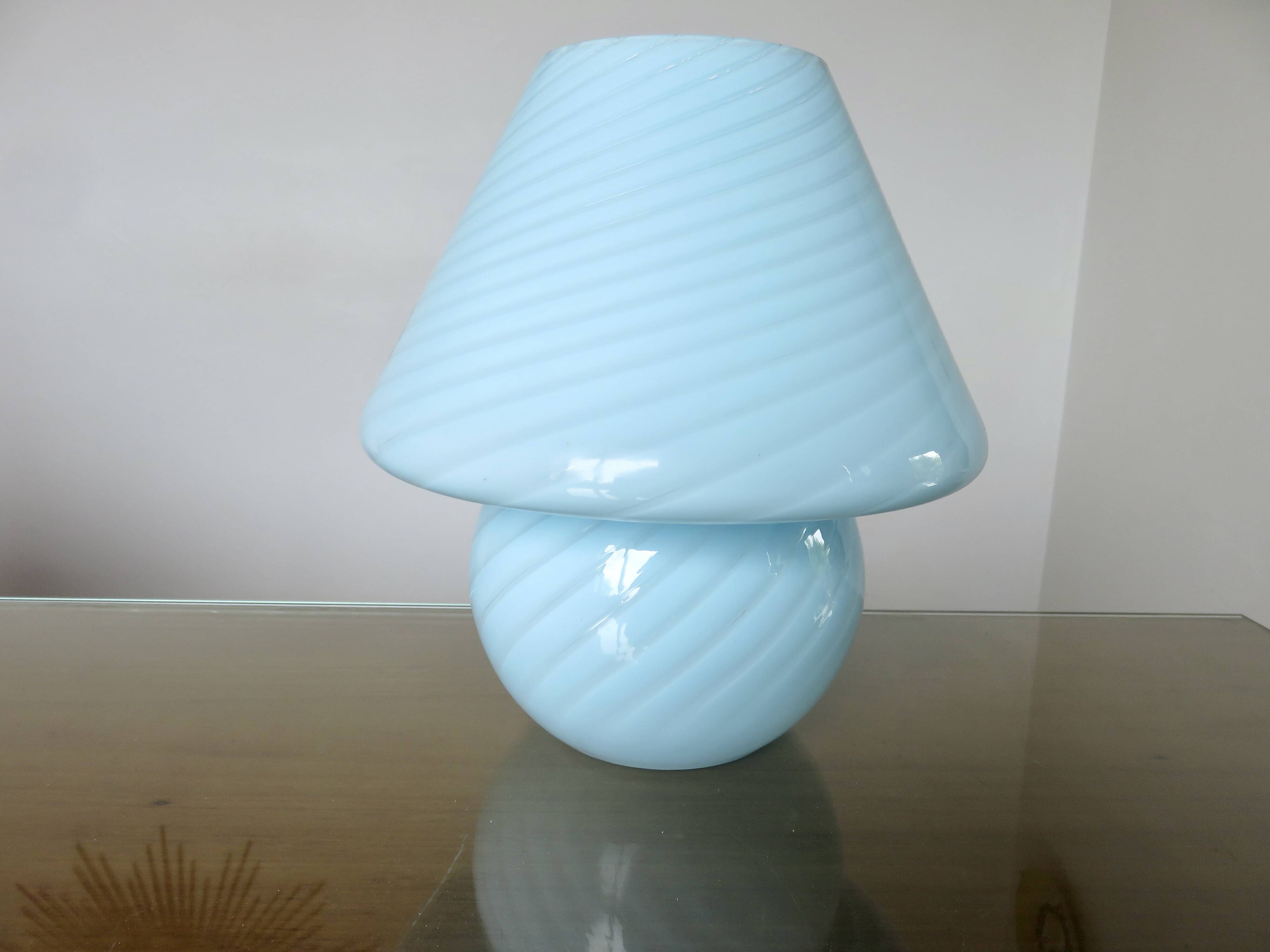 Authentic Murano Vetri mushroom lamp, 1970