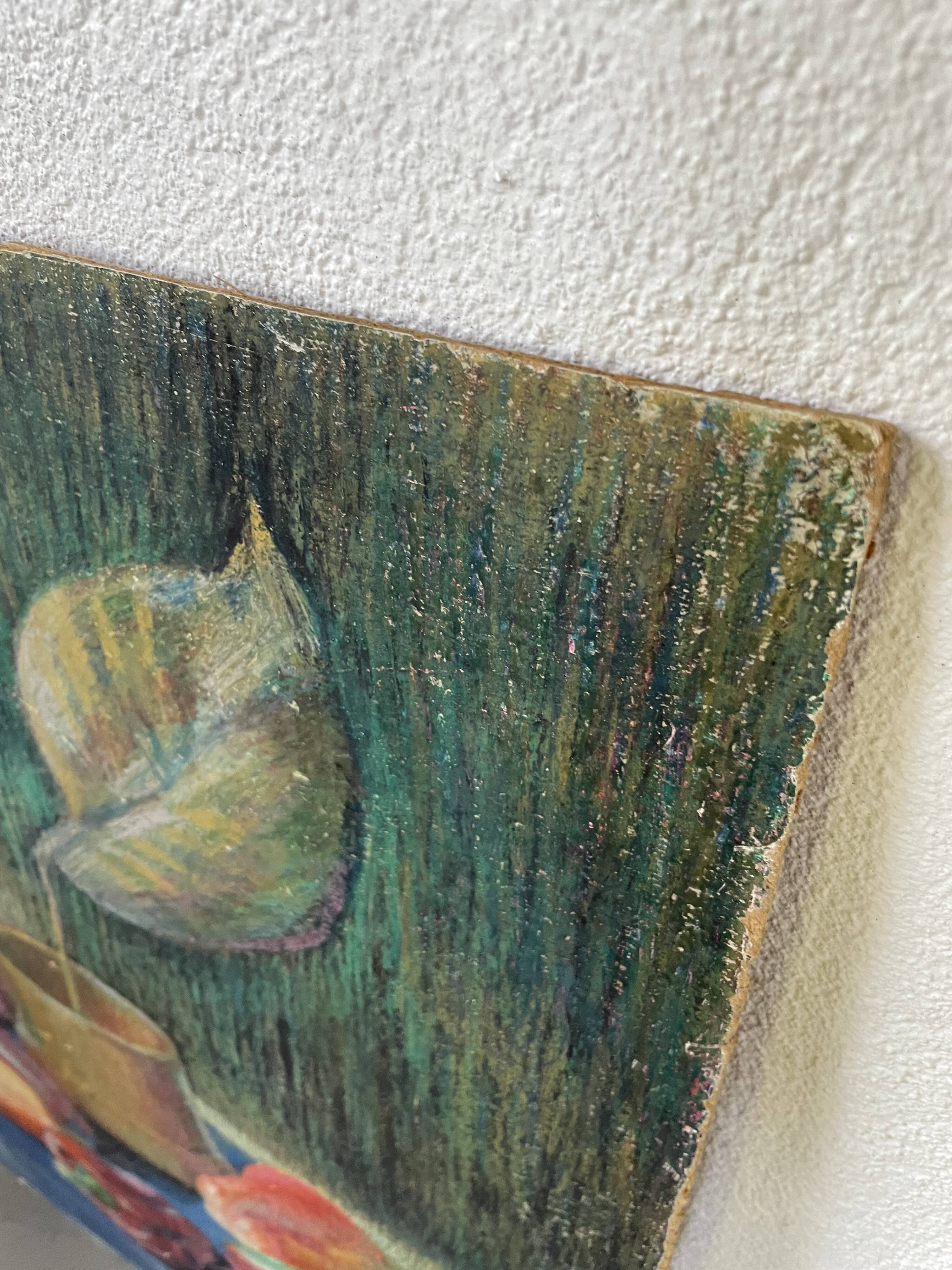 Oil pastel still life 1970