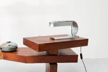 Christophe Gevers, Lampe de table en acier galvanisé