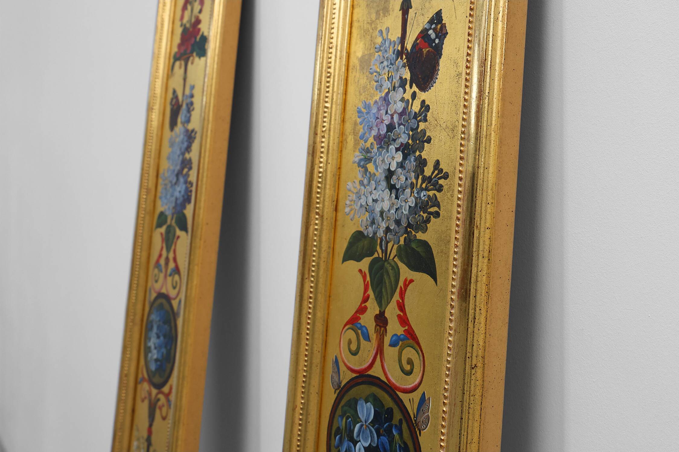 Pair of Baroque Decorative Panels, France, 19th Century