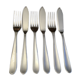 6 cutlery in poisson christofle dax
