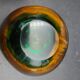 Rare Murano glass "Multi-Color" ashtray with Seguso shell elements