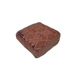 Handmade Berber pouf in wool 60 X 60 X 20 CM