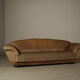 Art Deco three-seat sofa in original velvet, Belgium circa 1930