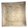 Vintage signed square ceramic plate – speckled cream enamel – 22