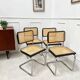 Lot de 4 chaises B32 noires