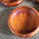 Série de 5 coupelles en bois