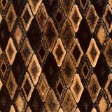 Ottoman footrest in Velvet diamond art deco style