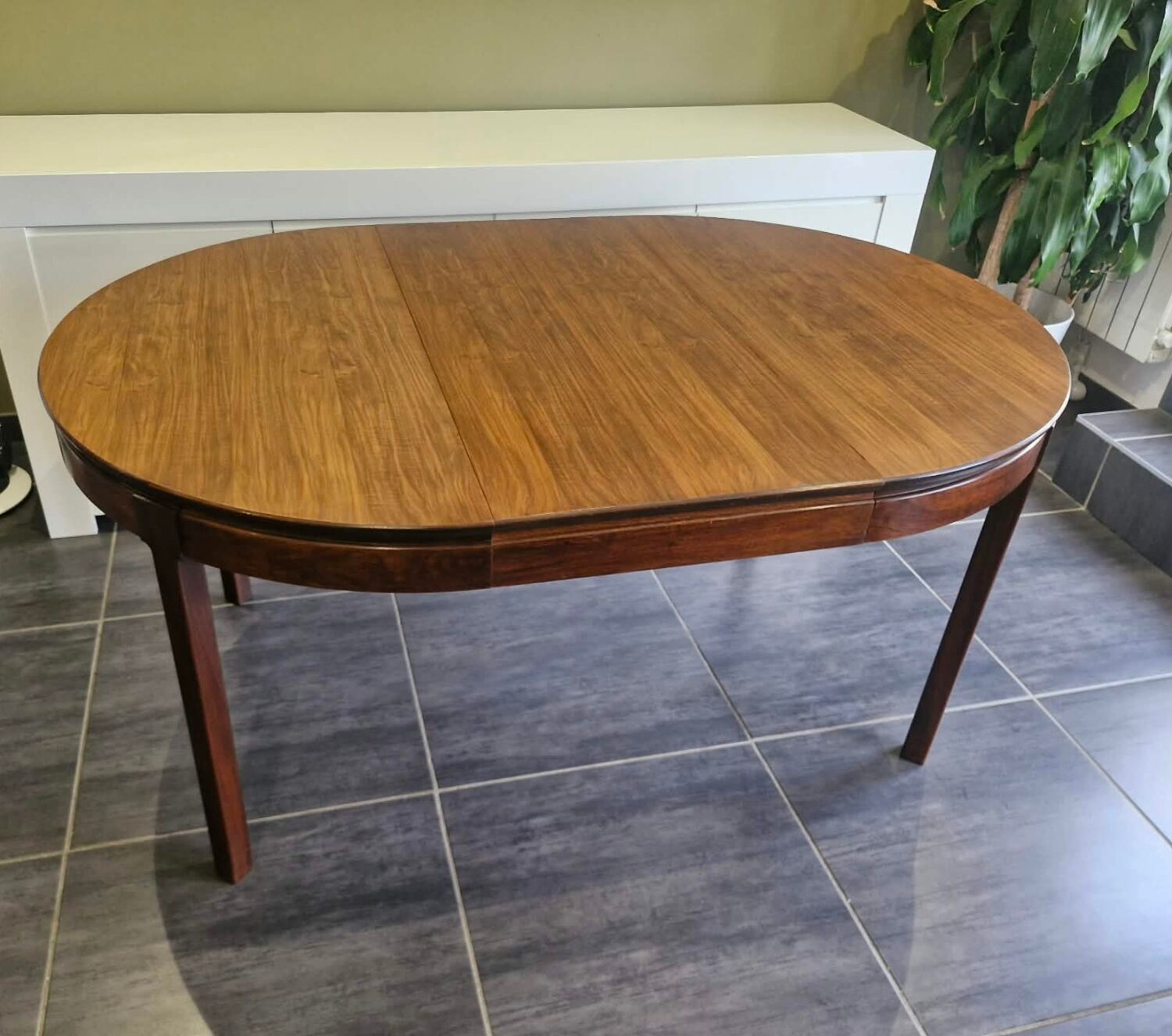 Scandinavian extendable teak table, 1970s