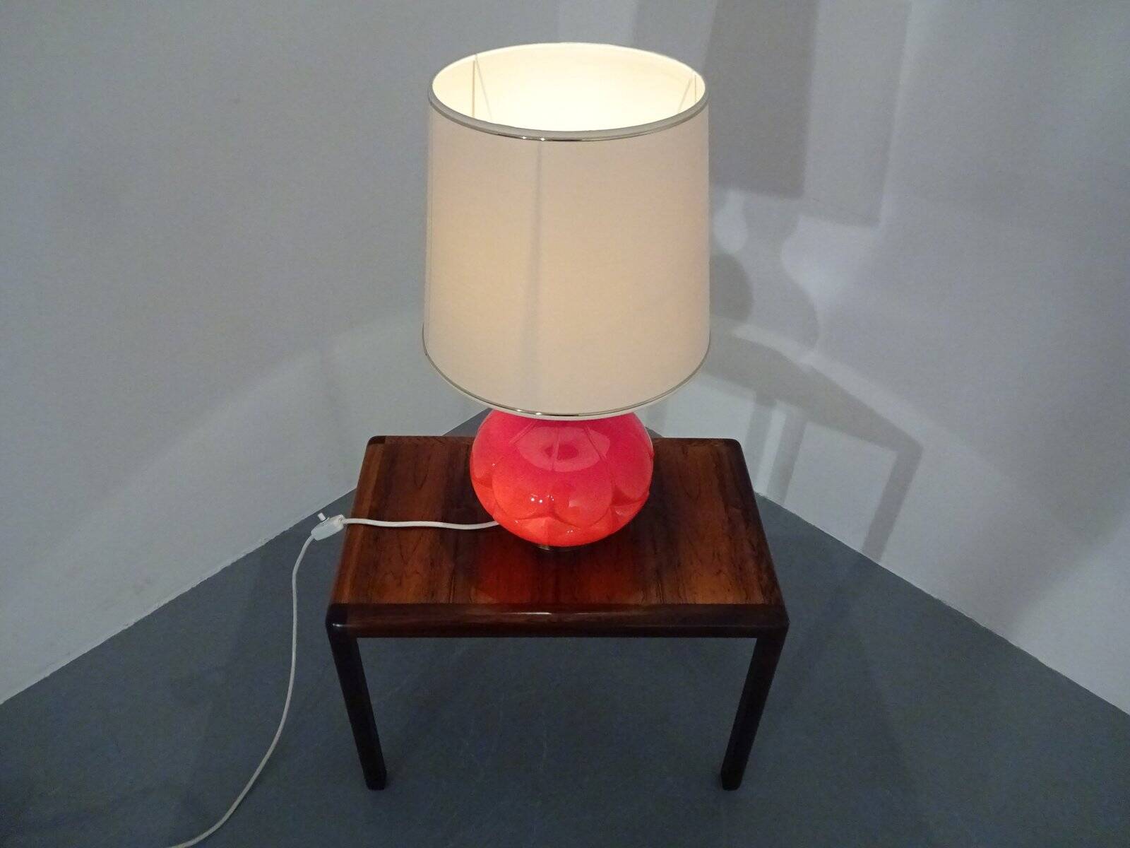 Glass floor lamp by Peil & Putzler, 1970s