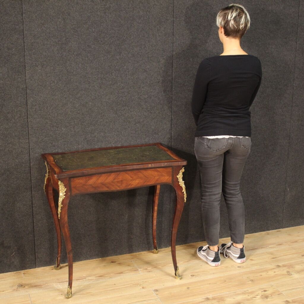 Writing desk in inlaid wood