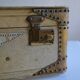 Vintage leather suitcase 1950 house Allemand-Arniaud in Marseille