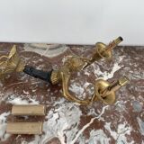 Wall lamp - patinated bronze - renowned décor - Empire style