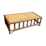 Vintage rattan coffee table