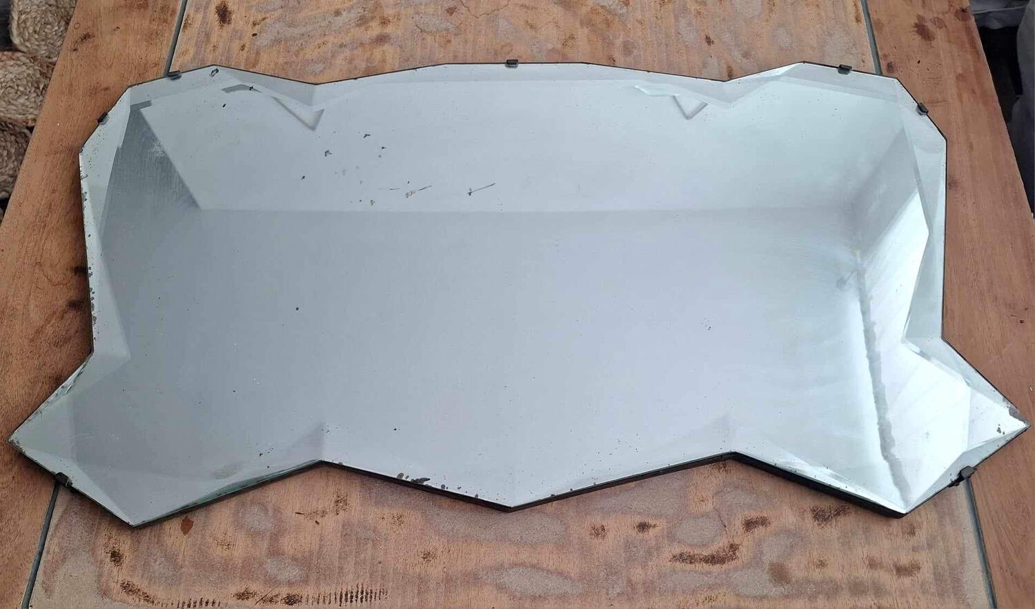 Vintage mirror geometric shape