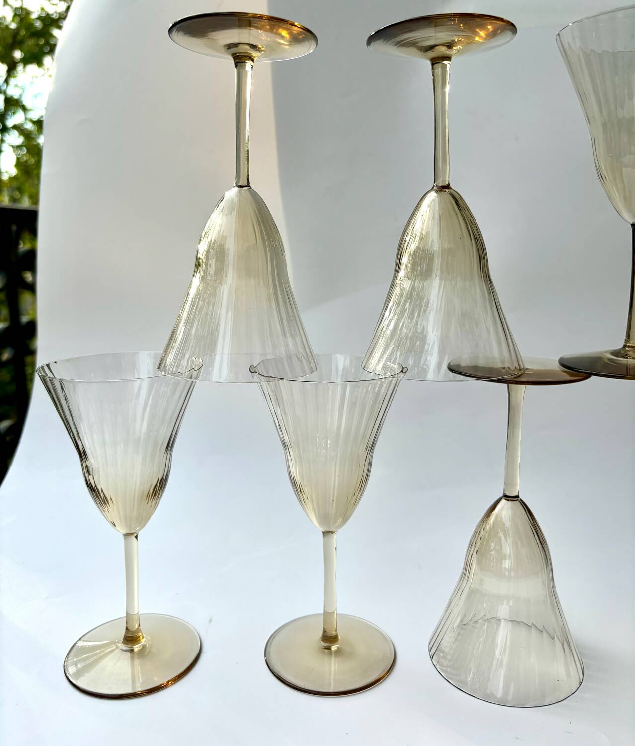 Verres style Gallée