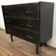 Commode vintage chêne teinte noir wenge 1950