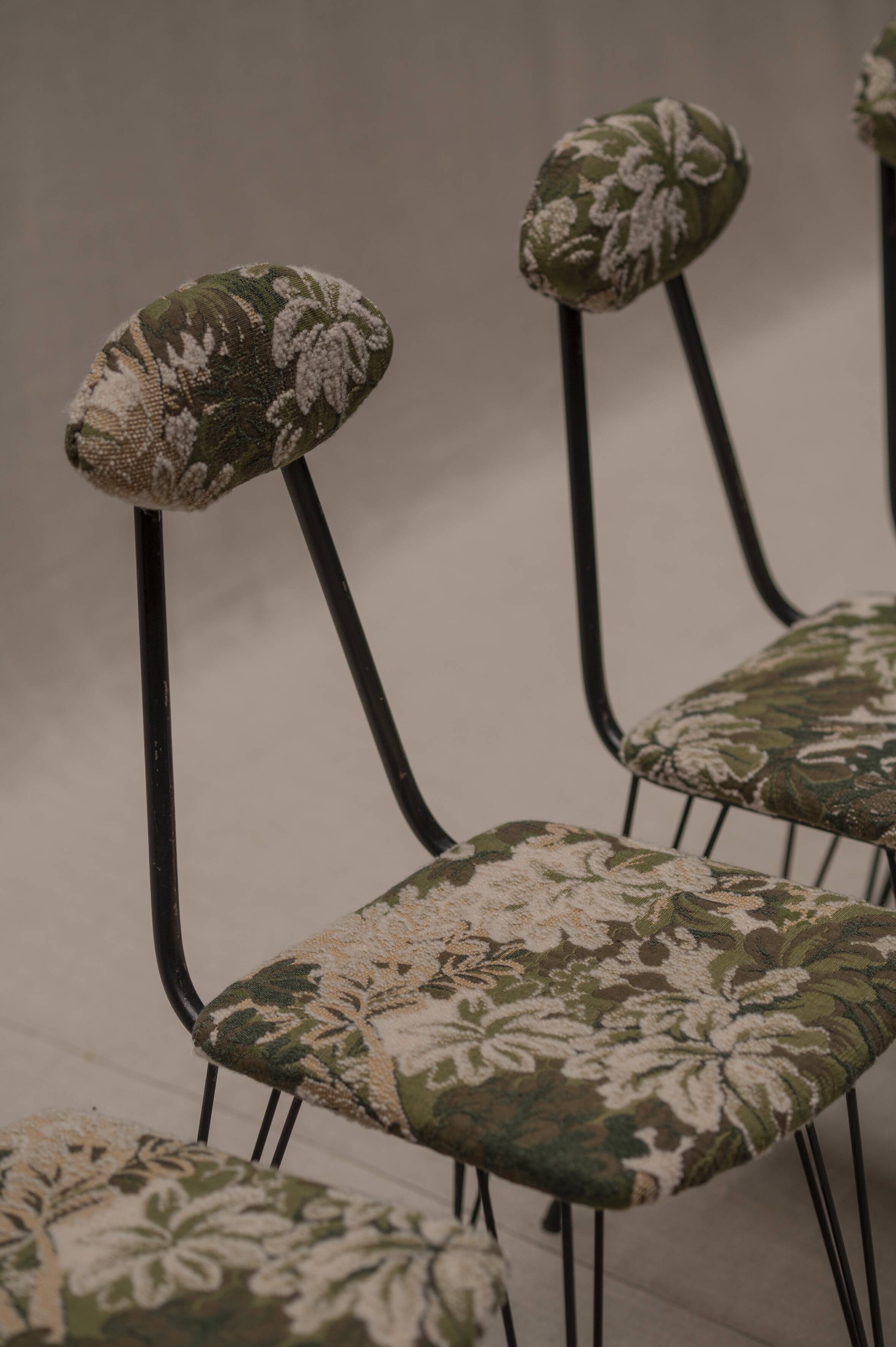 Italian set of mid-century dining chairs, 1960s