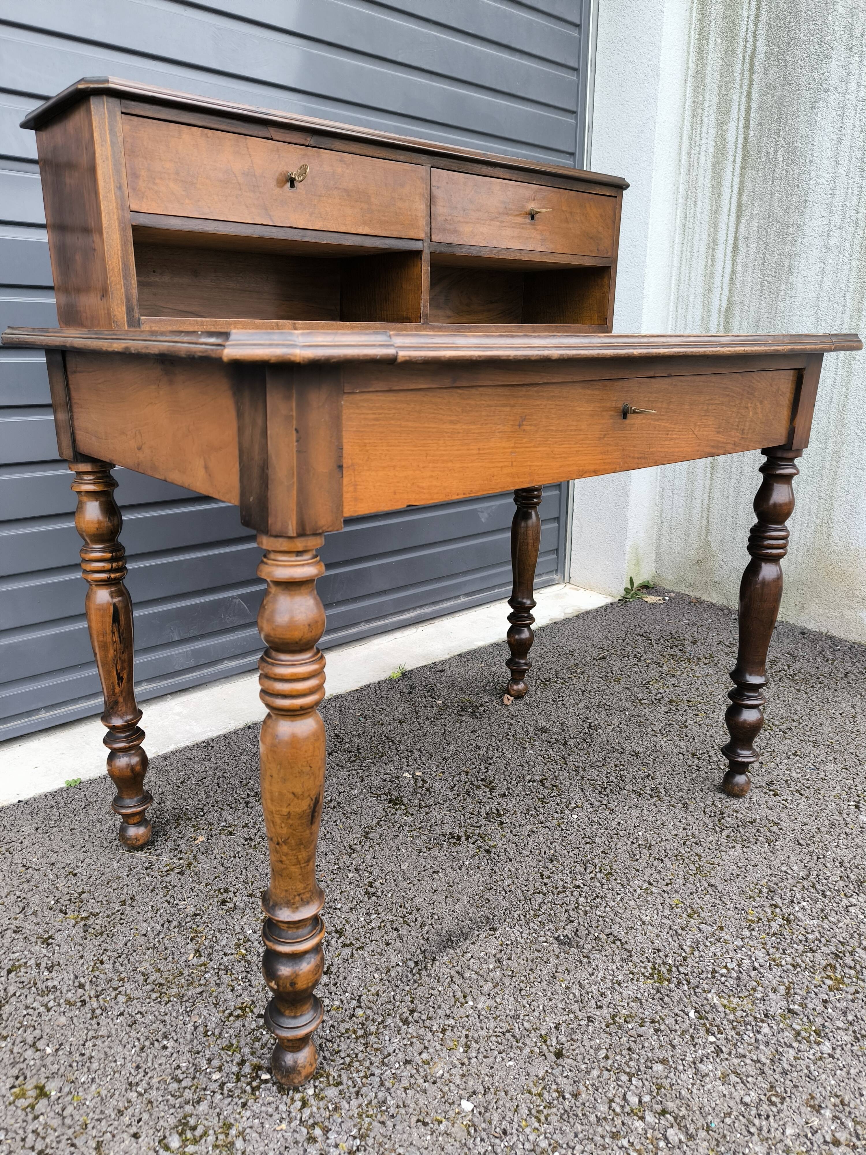 Louis Philippe style stepped flat desk