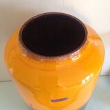 Vase vintage orange and Brown Fat Lava Scheurich