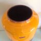 Vase vintage orange et marron Fat Lava Scheurich