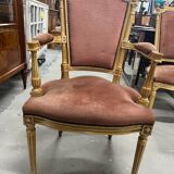 Set of 2 armchairs & 4 velvet chairs
