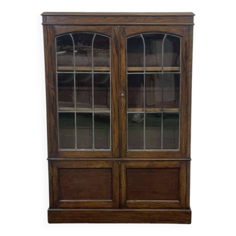 1930s English oak bookcase