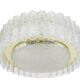Doria suspension in Murano glass tubes with brass surround, Germany, 1960s.