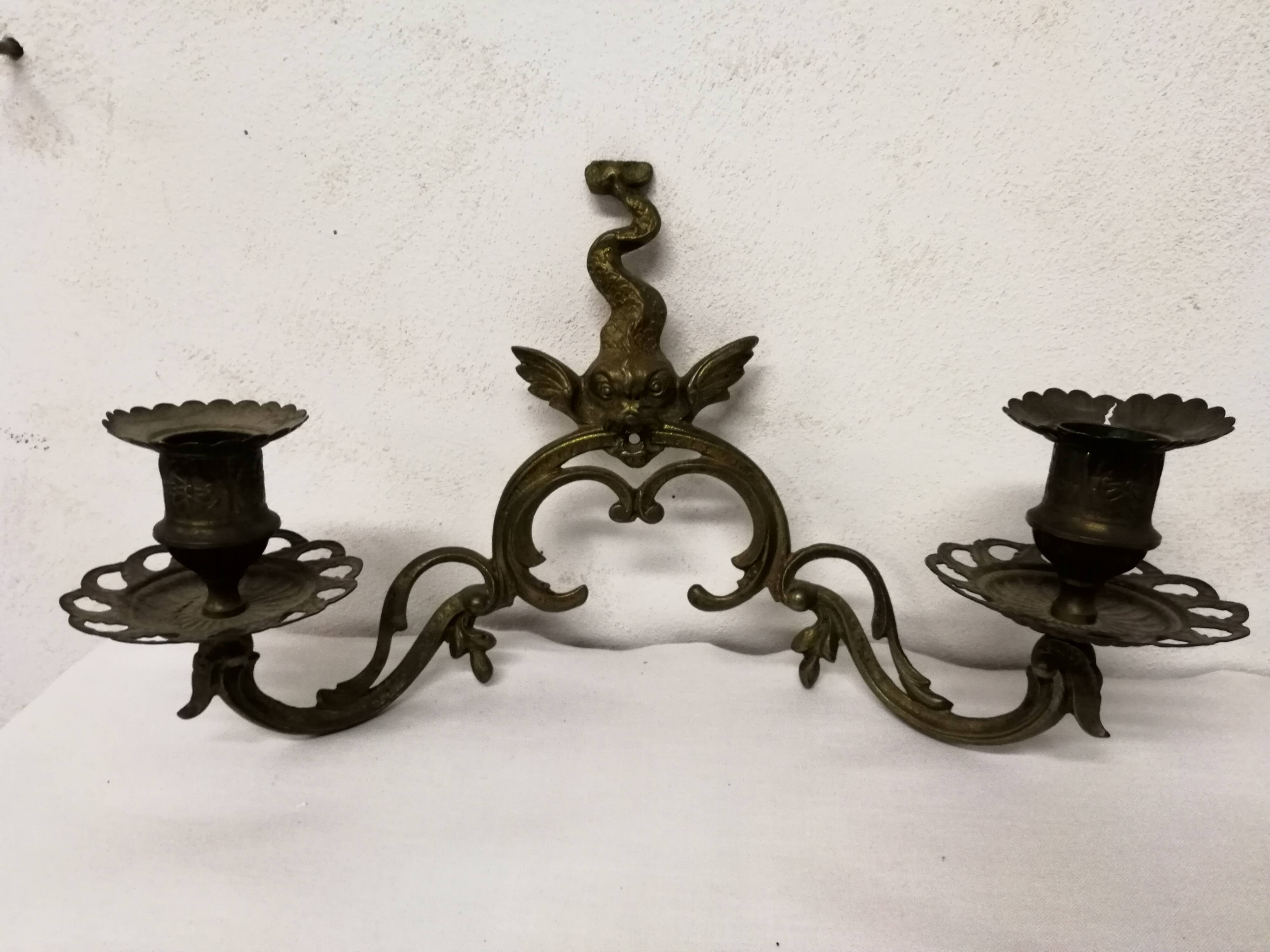 Appliques Bougeoirs En Bronze