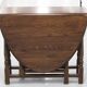 Solid wood folding dining room table