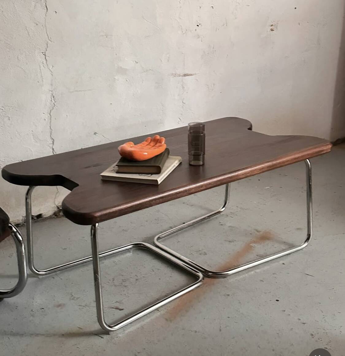 Vintage tubular coffee table
